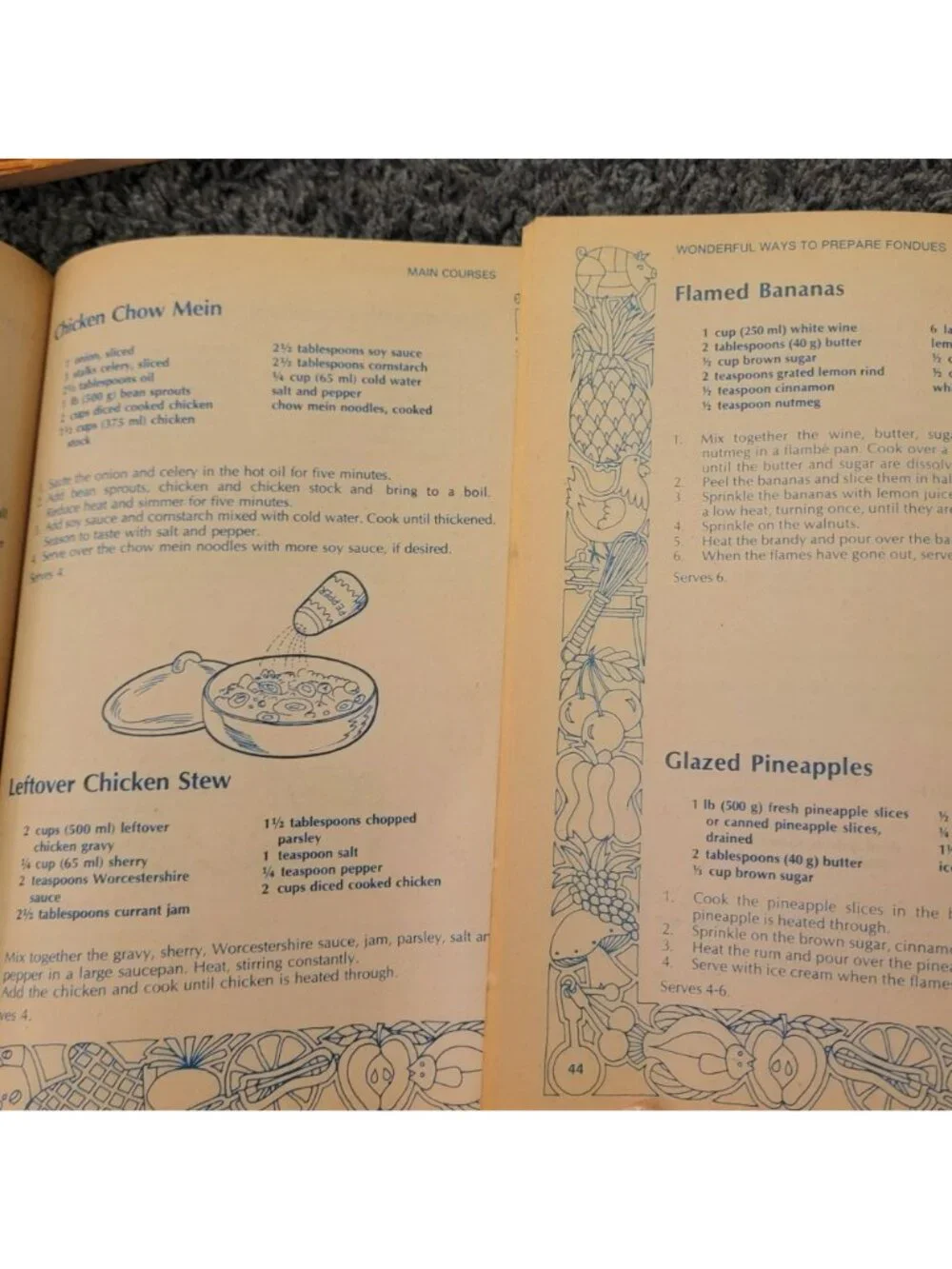 Vintage Cookbook Lot 70s 80s Retro Home Decor Kitchen Bake Cook Book Recipe Food